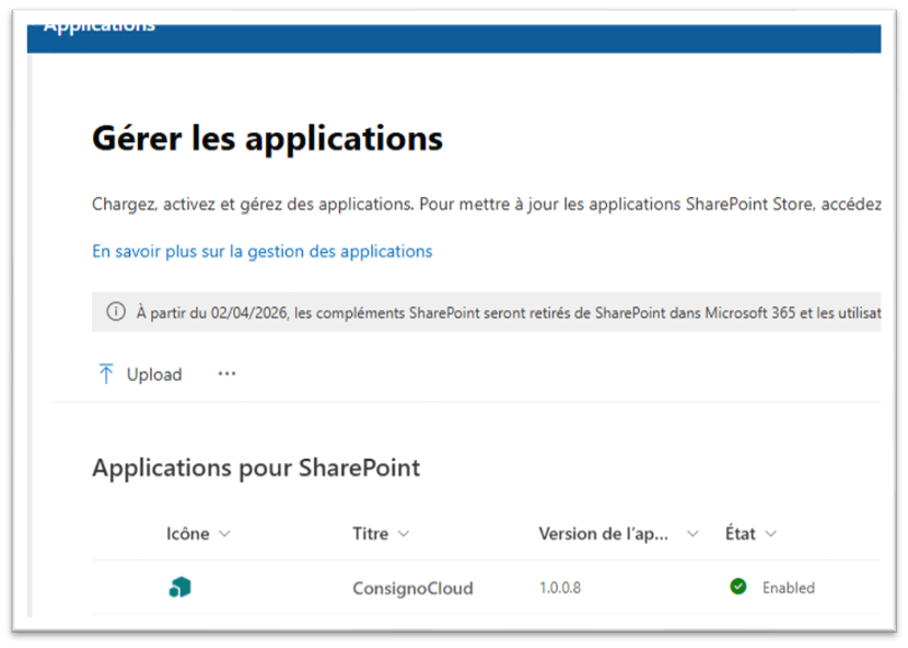 Gérer les applications