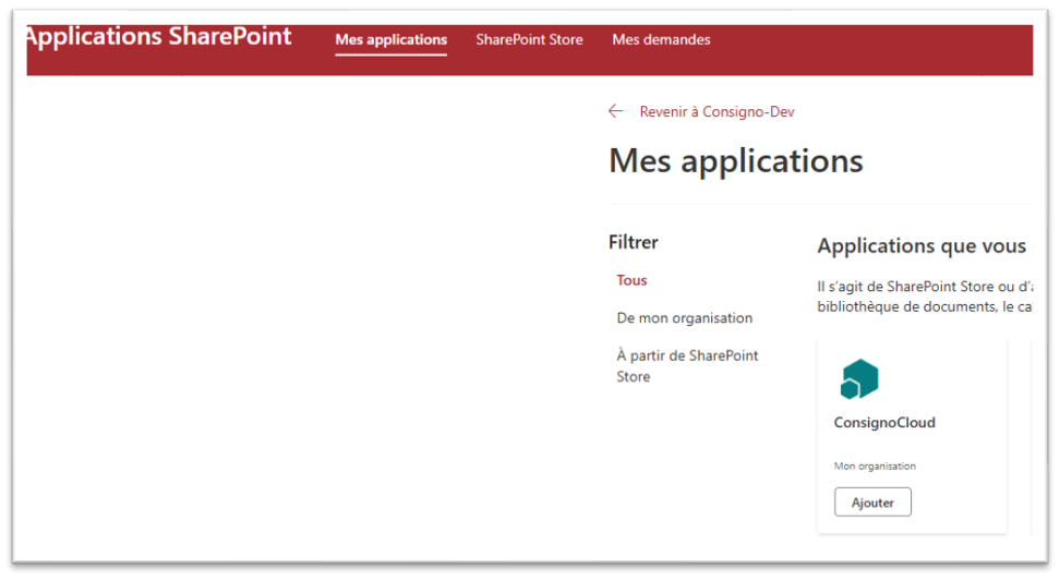 Mes applications